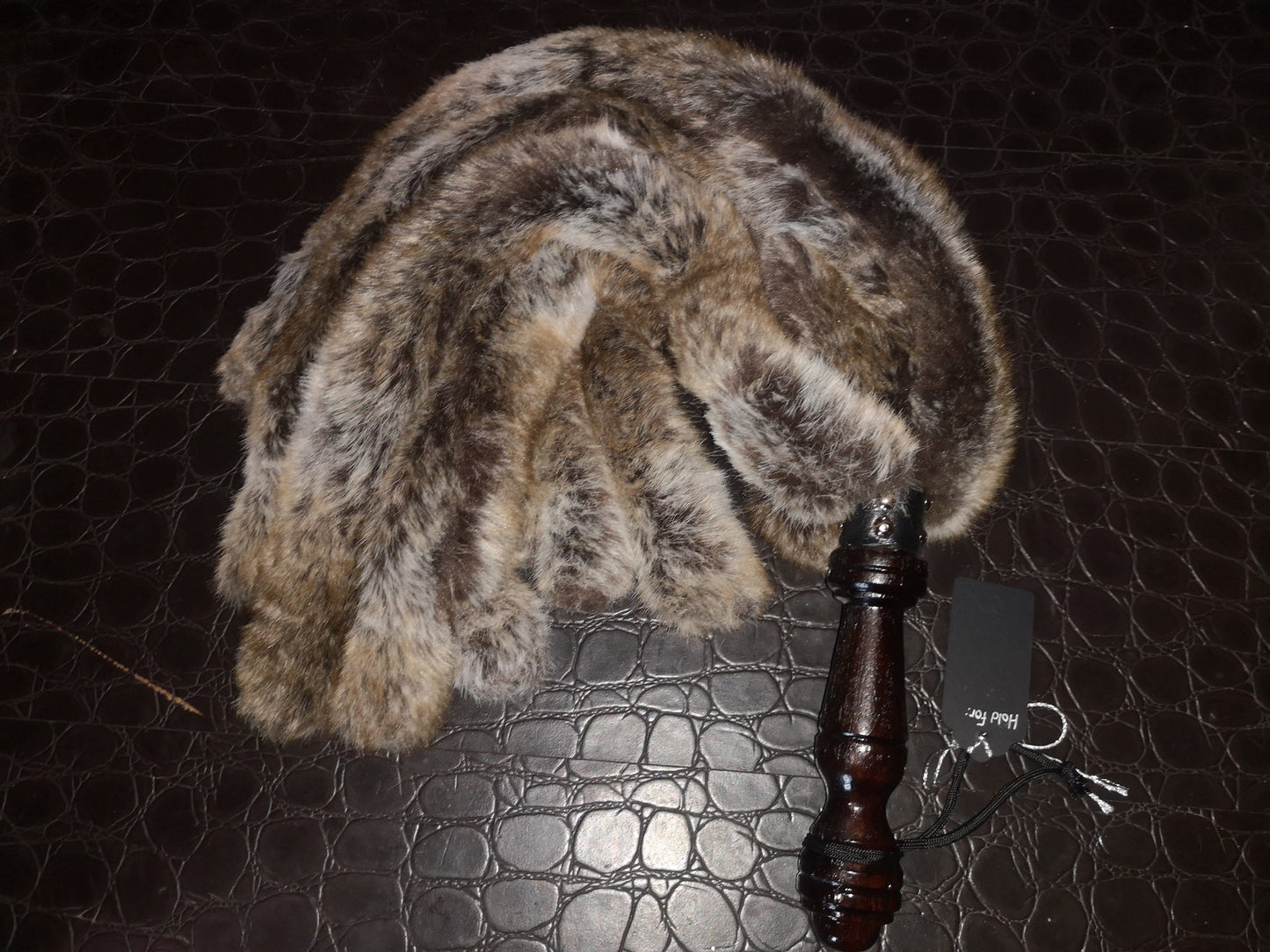 "Unlucky Rabbit" weighted fluffy flogger