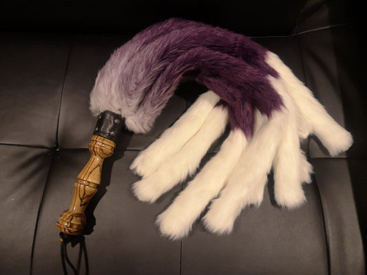 "Purple Panda" weighted fluffy flogger