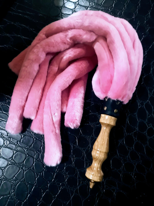 "Princess Pink" weighted fluffy flogger