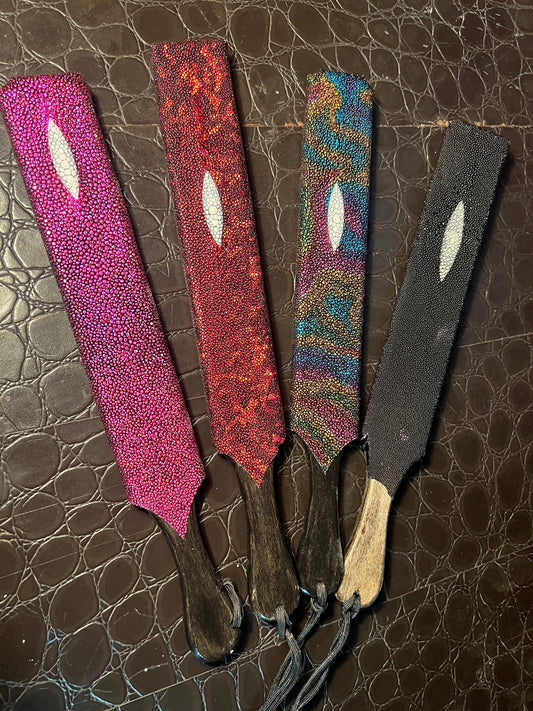 Stingray paddle on our wooden cores